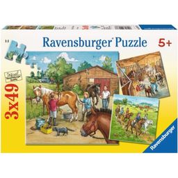 Ravensburger Puzzle - Mein Reiterhof, 3 x 49 Teile - 1 Stk