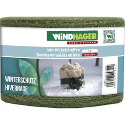 Windhager Jute-Wickelstreifen 10cm x 25m - Moosgrün