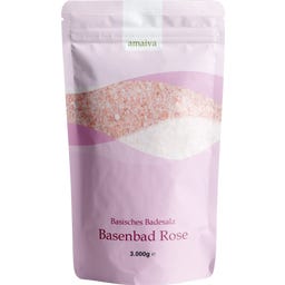 Basisches Badesalz - Basenbad Rose - 3.000 g