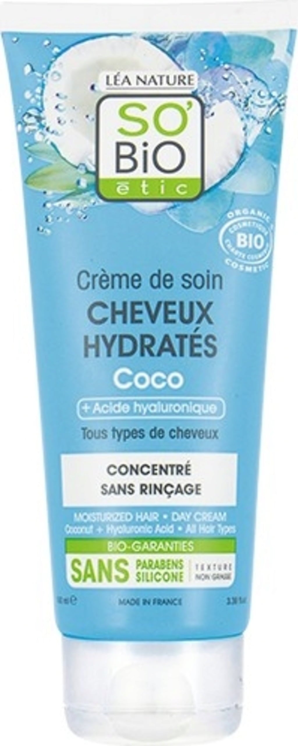 Feuchtigkeitsspendender Leave-in Conditioner Kokos & Hyaluronsäure, 100 ml