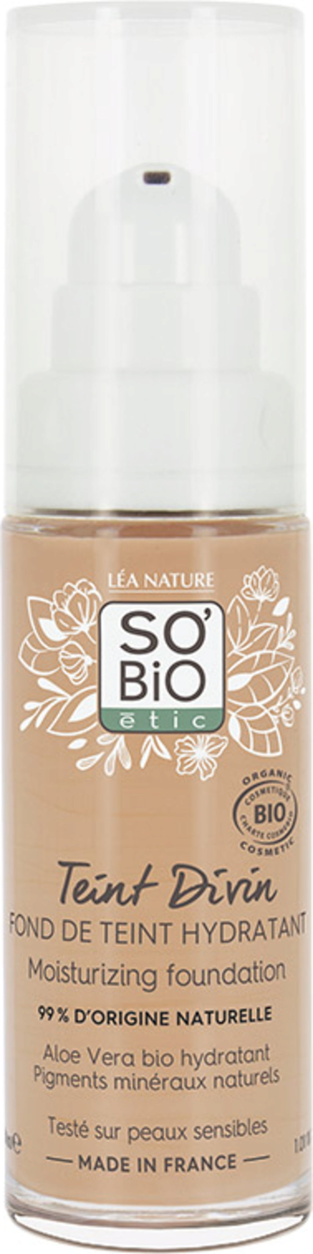 SO'Bio étic Teint Divin Hydratisierende Foundation - 25 Beige doré