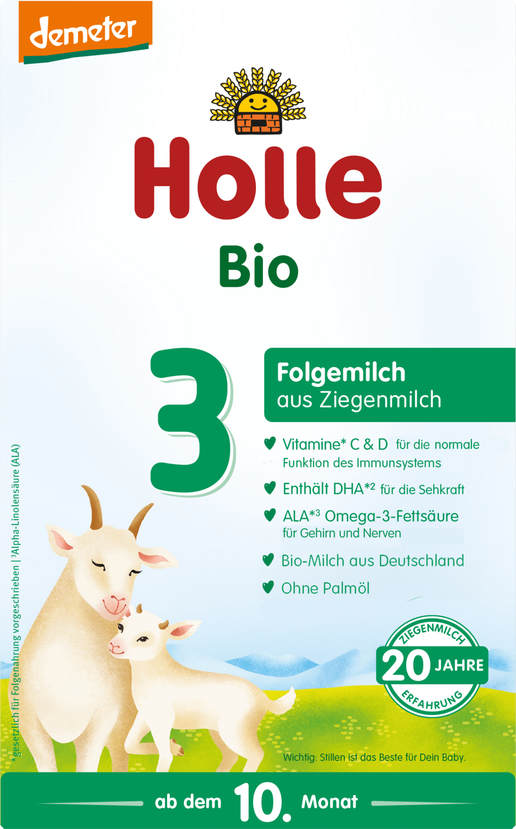 Holle Bio-Folgemilch 3 Ziegenmilchbasis - 400 g