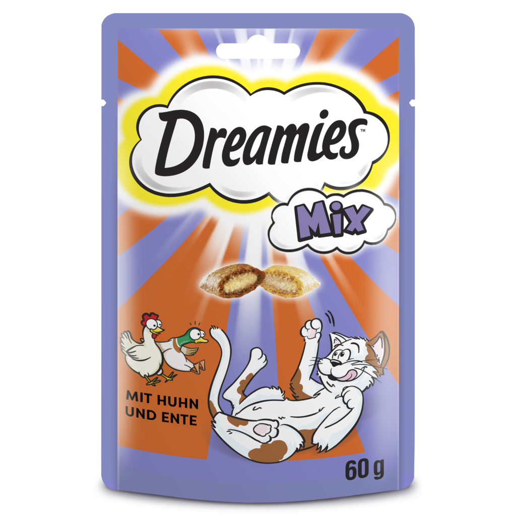 Katzensnacks Mix mit Huhn & Ente, 60 g