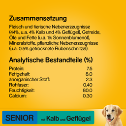 Pedigree Schale Senior mit Kalb und Geflügel