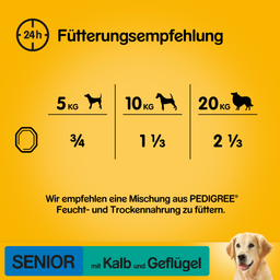 Pedigree Schale Senior mit Kalb und Geflügel