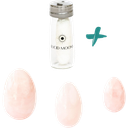 LUCID MOONS Yoni Egg Rose Quarz Set