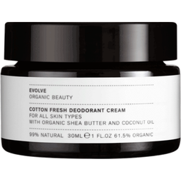 Evolve Organic Beauty Cotton Fresh Deodorant Cream - 30 ml