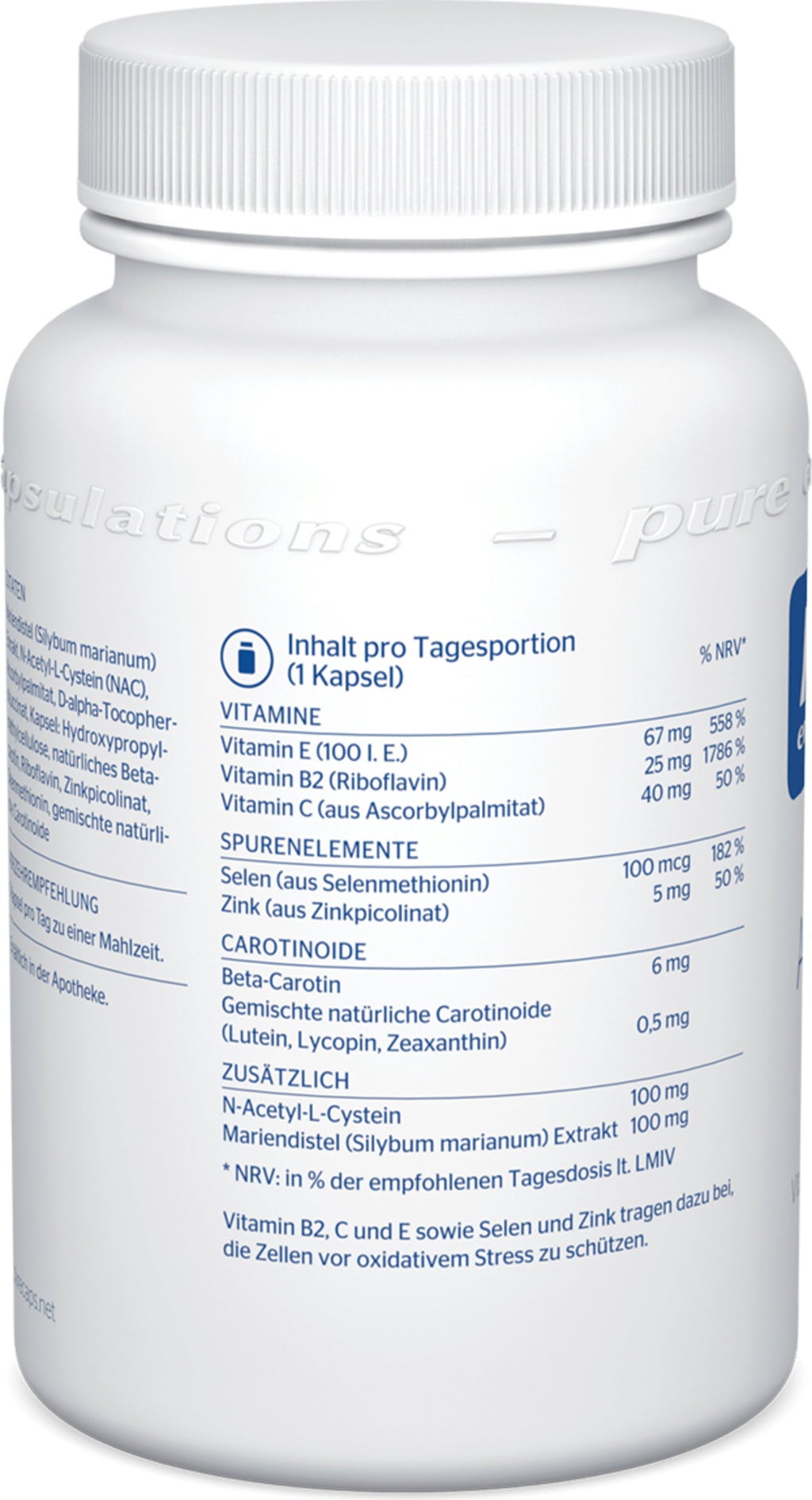 Pure Encapsulations AntiOxidant Formel - 120 Kapseln