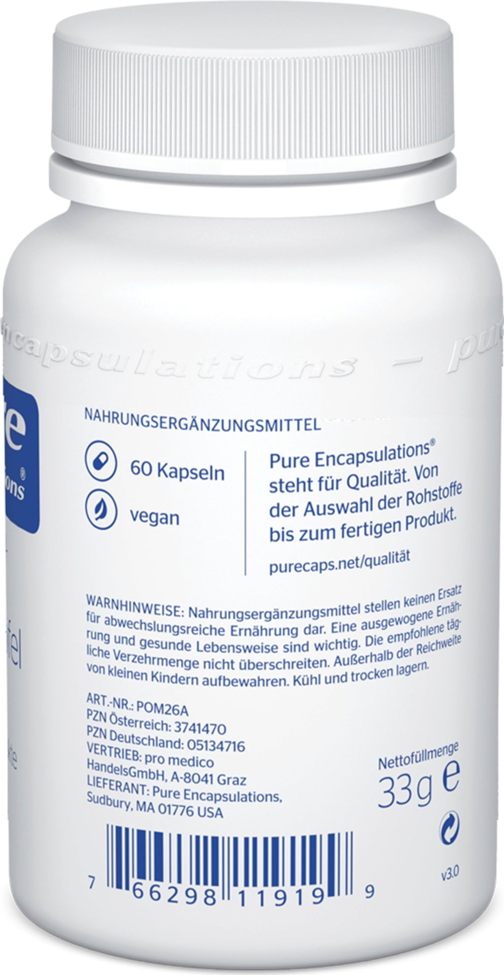Pure Encapsulations Granatapfel plus - 60 Kapseln