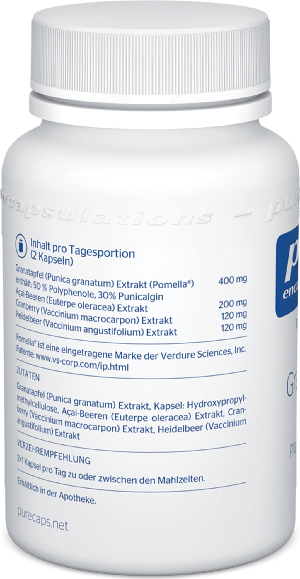 Pure Encapsulations Granatapfel plus - 60 Kapseln