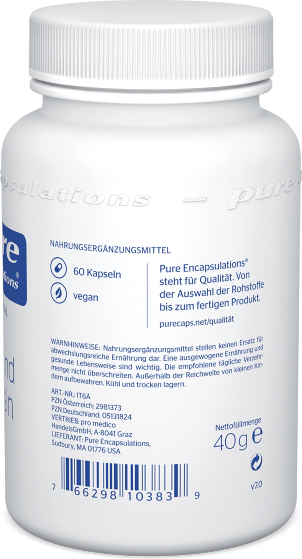 Pure Encapsulations Jod und Tyrosin - 60 Kapseln