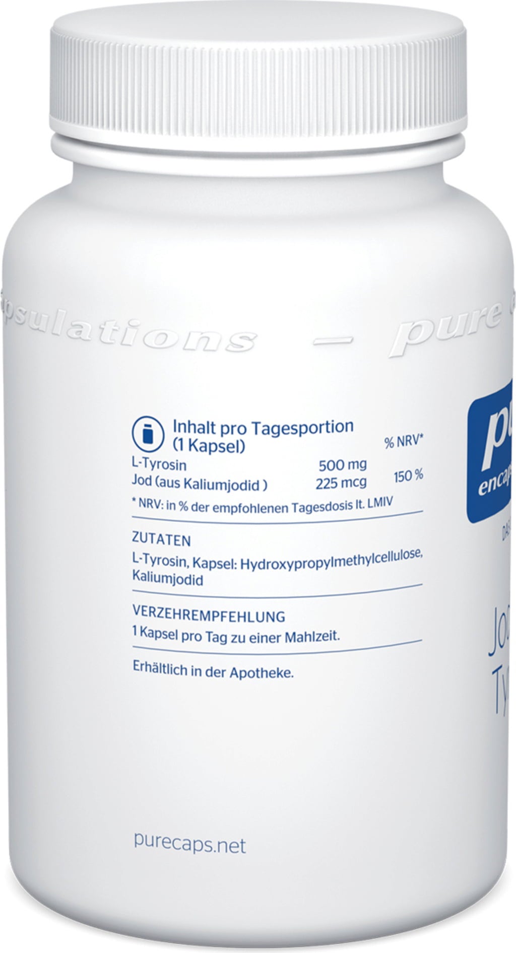 Pure Encapsulations Jod und Tyrosin - 60 Kapseln
