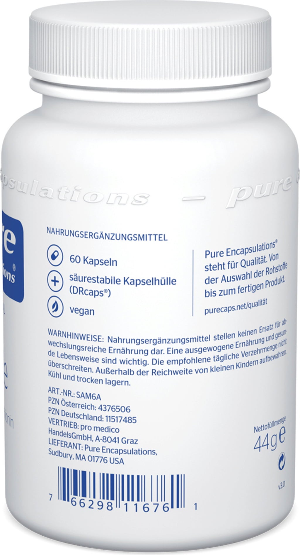 Pure Encapsulations SAMe - 60 Kapseln