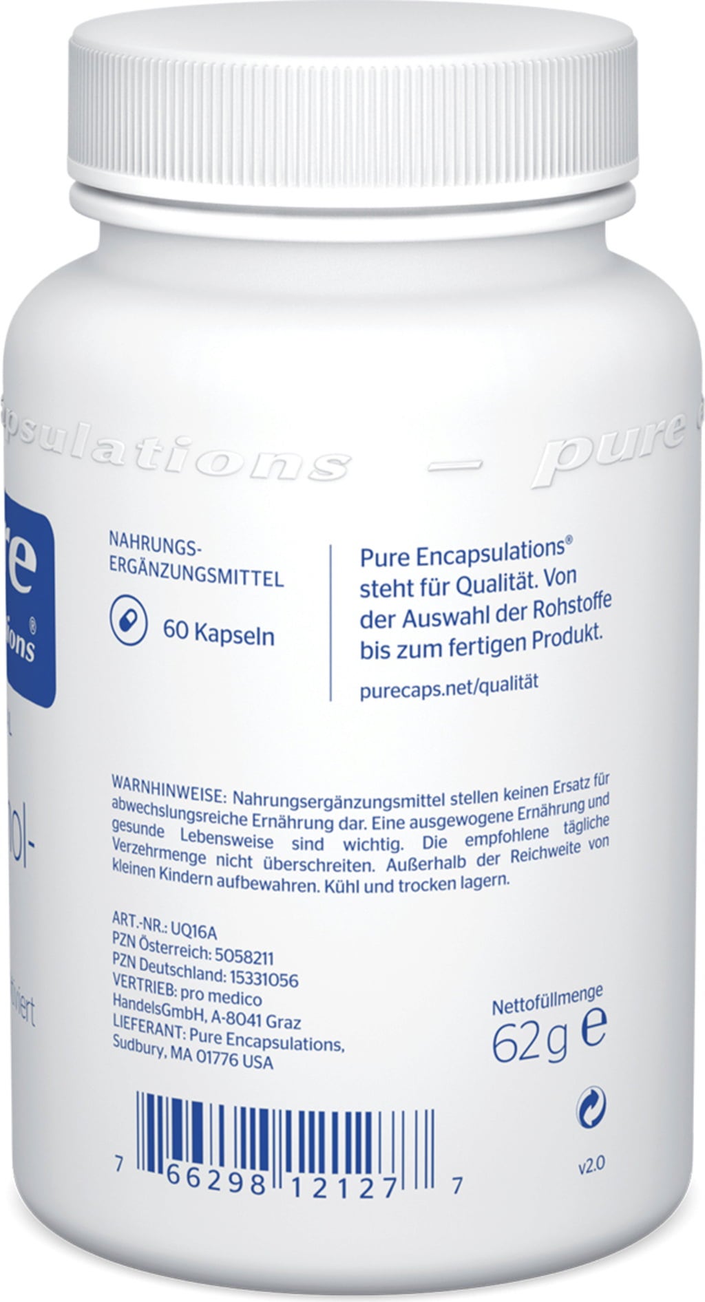 Pure Encapsulations Ubiquinol-QH 100 mg - 60 Kapseln