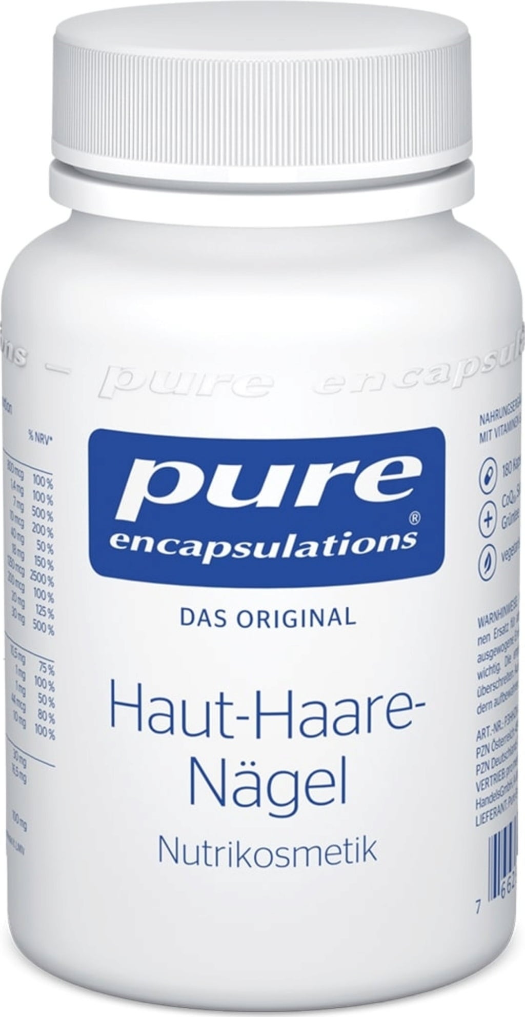 Pure Encapsulations Haut-Haare-Nägel - 180 Kapseln