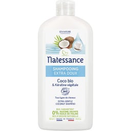 Natessance Sanftes Shampoo Kokos & Keratin - 500 ml