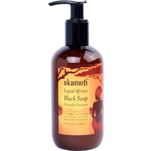 Akamuti Liquid African Black Soap Unscented - 250 ml
