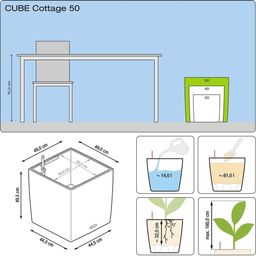 Lechuza Pflanzgefäß CUBE Cottage 50