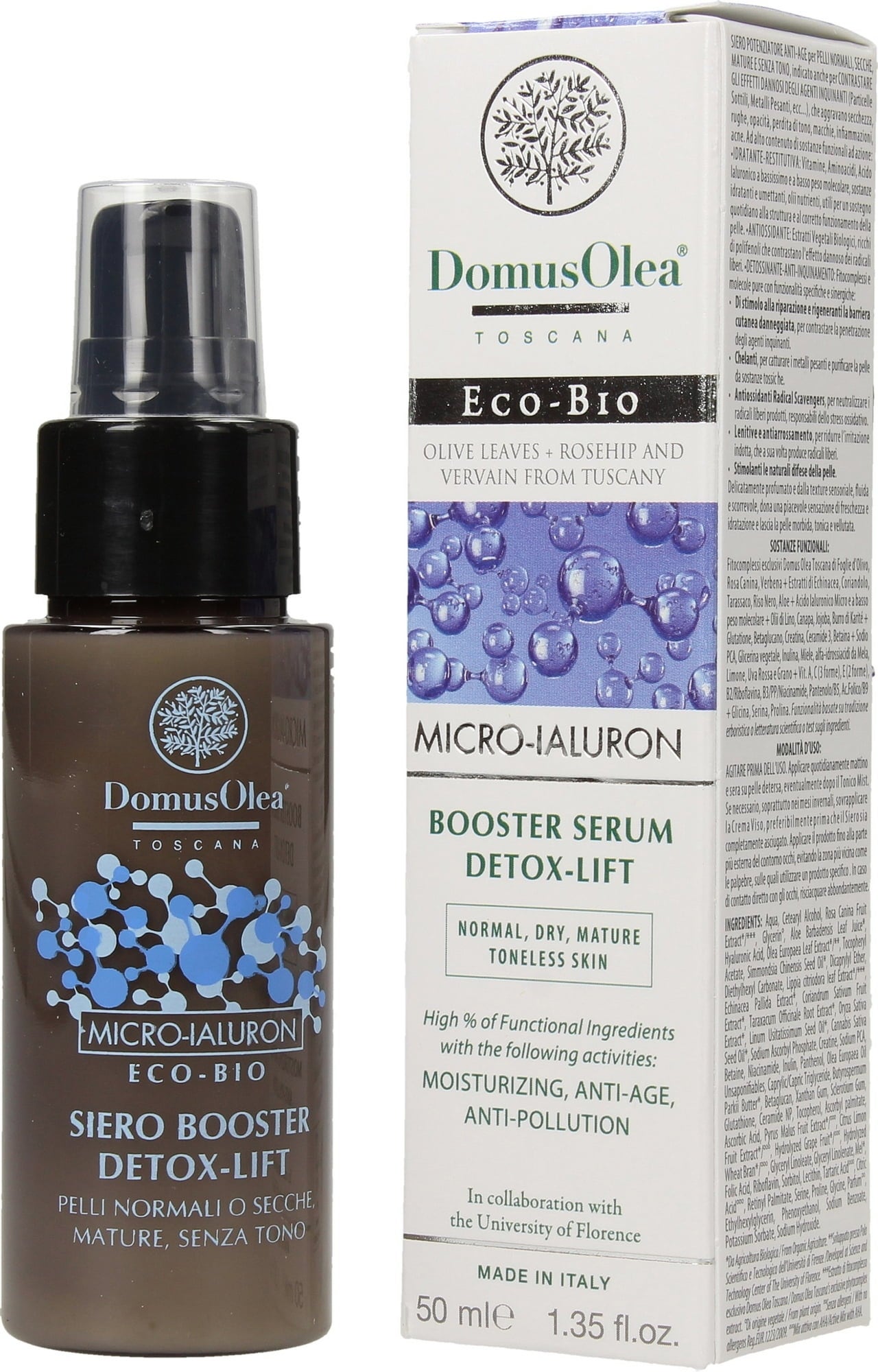 Domus Olea Toscana Micro-Ialuron Detox-Lift Booster Serum