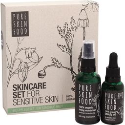 PURE SKIN FOOD Organic Skincare Set For Sensitive Skin - 1 Set