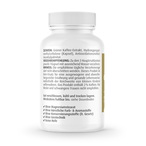 ZeinPharma® Grüner Kaffee Extrakt 450 mg - 90 Kapseln