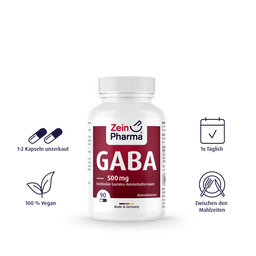 ZeinPharma® GABA 500 mg - 90 Kapseln