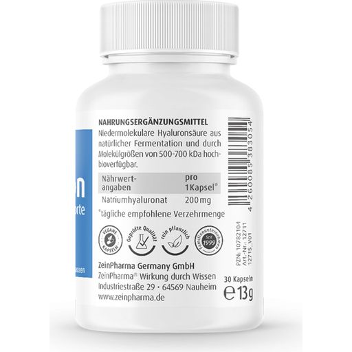 ZeinPharma® Hyaluron Forte HA 200 mg - 30 Kapseln