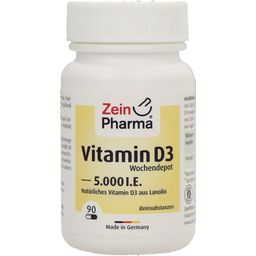 ZeinPharma® Vitamin D3 5000 IE - 90 veg. Kapseln
