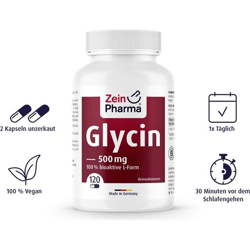 ZeinPharma® Glycin 500 mg - 120 Kapseln