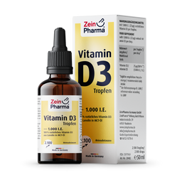 ZeinPharma® Vitamin D3 Tropfen 1000 I.E. - 50 ml