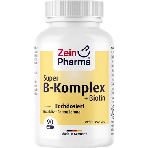ZeinPharma® Super B-Komplex + Biotin - 90 Kapseln