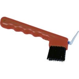 Kerbl Hufauskratzer mit Bürste - Rot