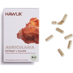 Hawlik Auricularia Extrakt + Pulver Kapseln Bio - 60 Kapseln