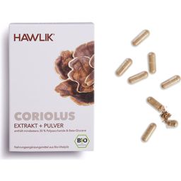 Hawlik Coriolus Extrakt + Pulver Kapseln Bio - 60 Kapseln