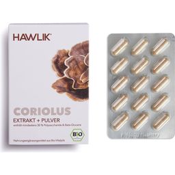 Hawlik Coriolus Extrakt + Pulver Kapseln Bio - 60 Kapseln