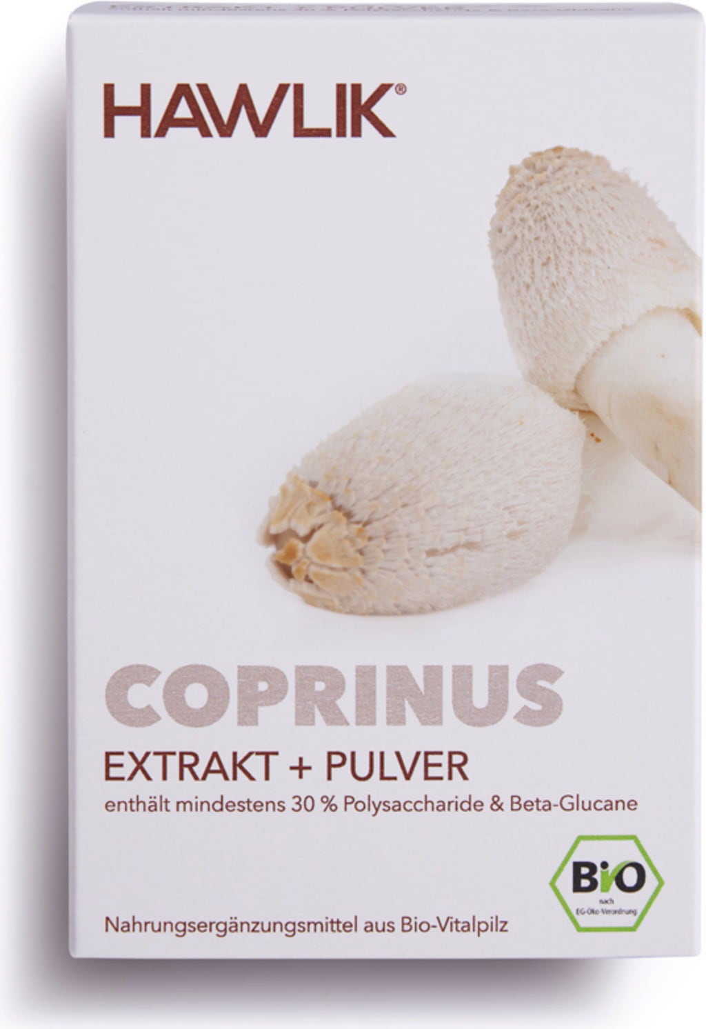 Coprinus Extrakt + Pulver Kapseln Bio, 60 Kapseln