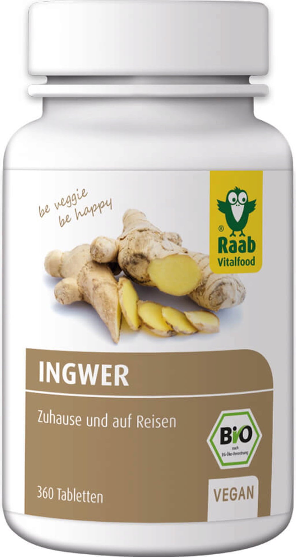 Ingwer Tabletten Bio, 360 Tabletten