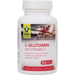 Raab Vitalfood L-Glutamin mit Vitamin C - 100 Kapseln