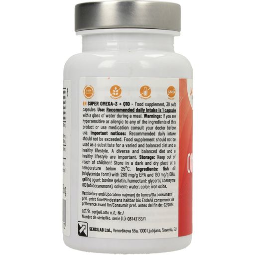 Sensilab Super Omega 3 + Q10 - 30 softgele
