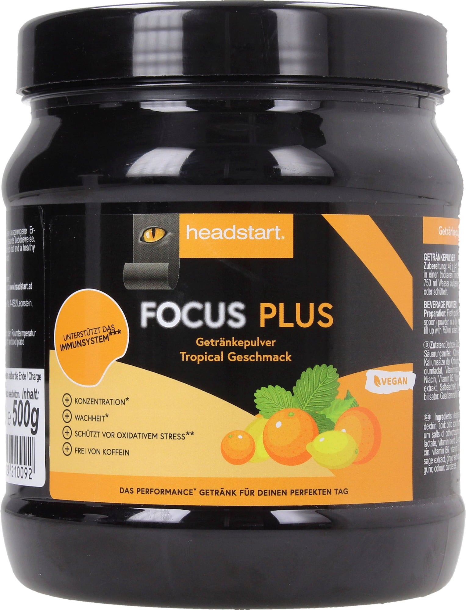 Headstart Focus Plus Pulver - Tropical - 500 g