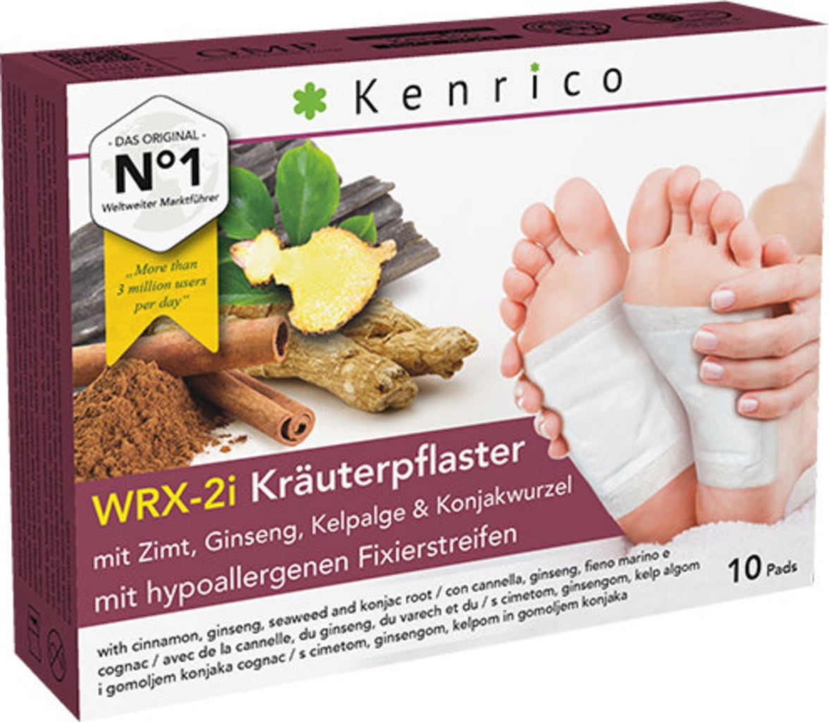 WRX-2i Kräuterpflaster mit Zimt, Ginseng, Kelpalge & Konjakwurzel, 10 Stk