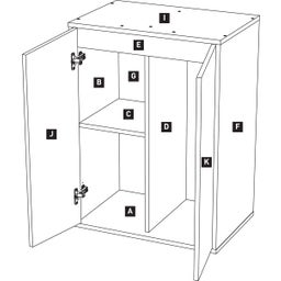 Splendid Ultra 110 Wildeiche Dunkel Schrank - 1 Stk