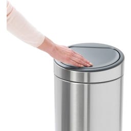 Brabantia Touch Bin New 30 L mit Kunststoffeinsatz - Matt Steel Fingerprint Proof