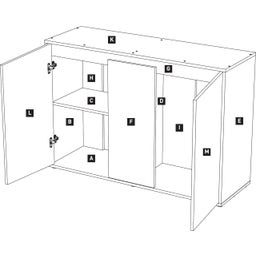 Splendid Ultra 240 Wildeiche Dunkel Schrank - 1 Stk