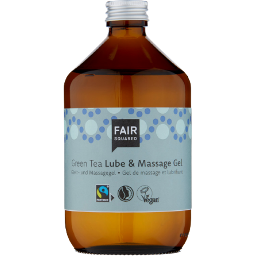 FAIR Squared Lube & Massagegel Green Tea - 500 ml im Zero Waste Glas