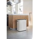 Bo Touch Bin 2 x 30 L mit 2 Kunststoffeinsätzen - White