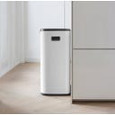 Bo Touch Bin 2 x 30 L mit 2 Kunststoffeinsätzen - White
