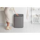 Bo Touch Bin 2 x 30 L mit 2 Kunststoffeinsätzen - Platinum