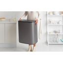 Bo Touch Bin 2 x 30 L mit 2 Kunststoffeinsätzen - Platinum