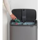 Bo Touch Bin 2 x 30 L mit 2 Kunststoffeinsätzen - Platinum